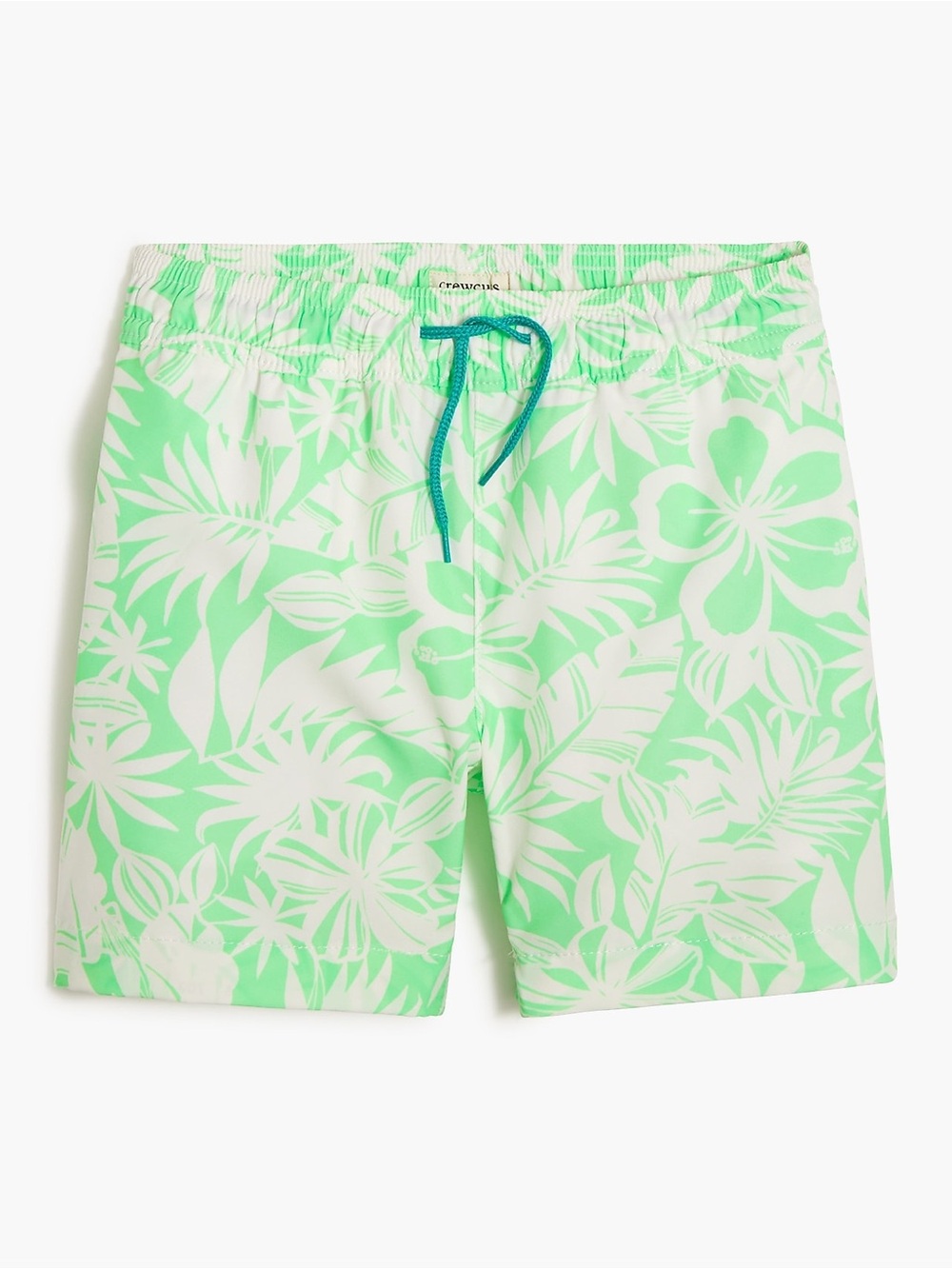 Crewcuts Boys' swim trunk palm print green size 16 y.o.